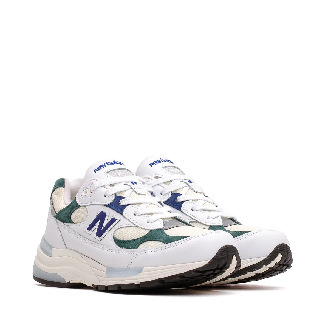 New Balance Unisex Made in USA 992 White Marsh Green U992GB Non Toxic Materials Classic Touch