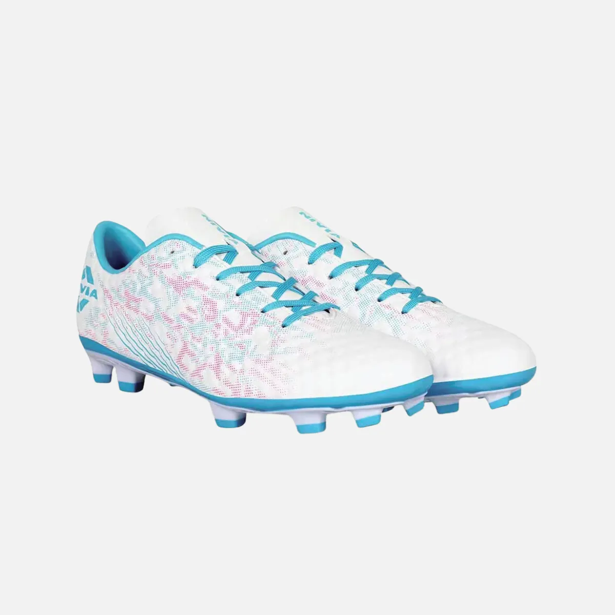 Cold Safe Nivia Oslar 3.0 Unisex Football Studs -White