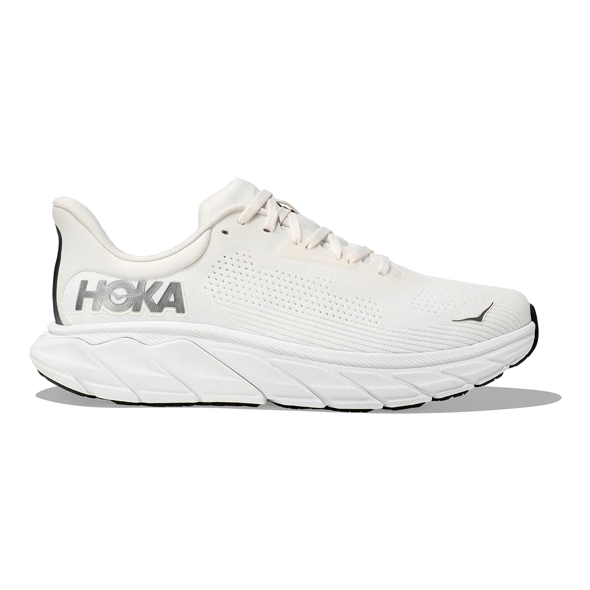 Bounce Response Hoka Arahi 7 - Blanc de Blanc - Steel Wool