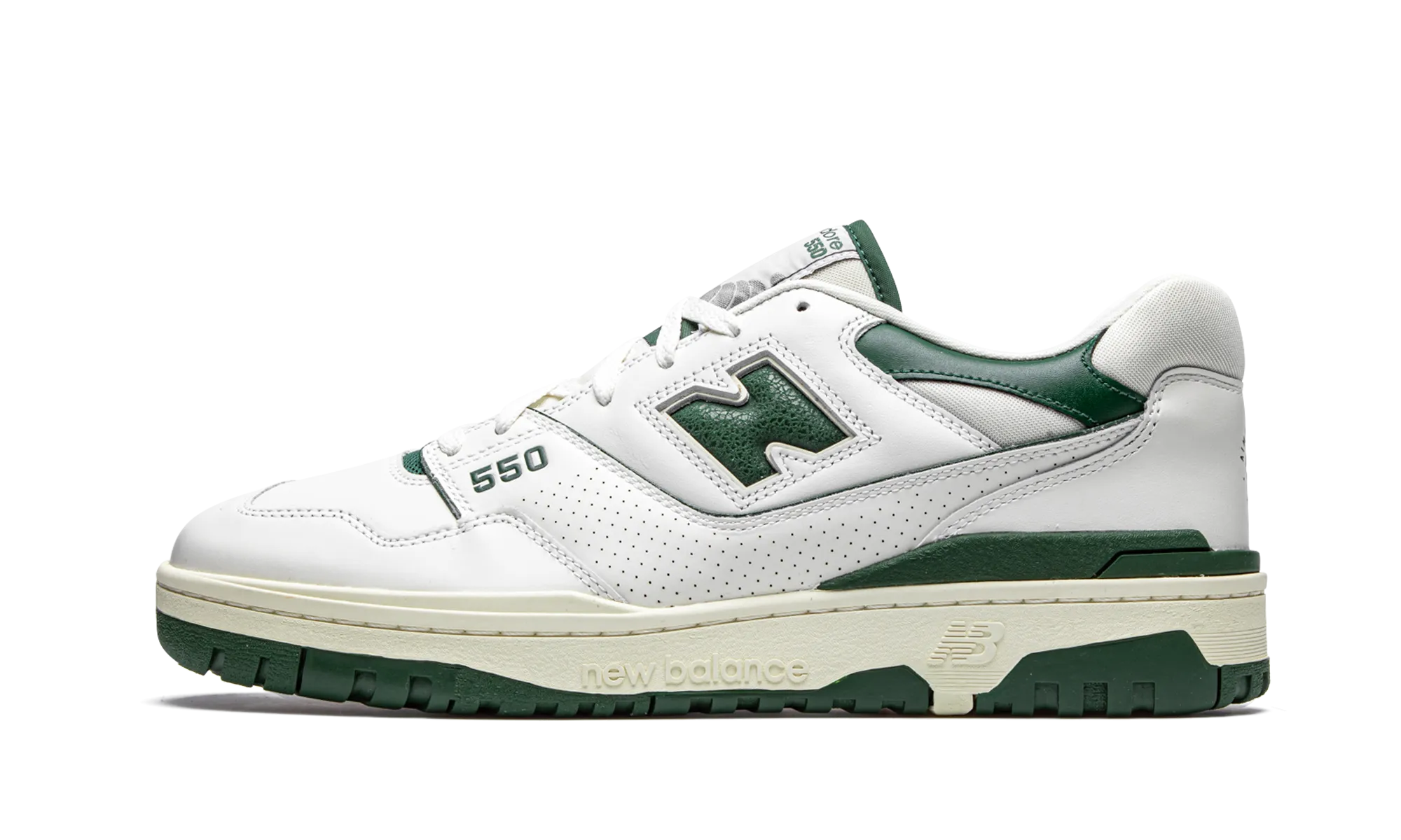 Casual Design Air Mesh New Balance 550 "White Green"