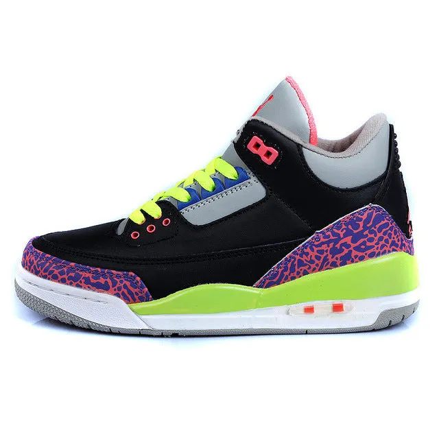 Care Ease Nike Air Jordan 3 Retro BT Women  Basketball Shoes,Original Comfortable Sneakers Sports Outdoor Shoes