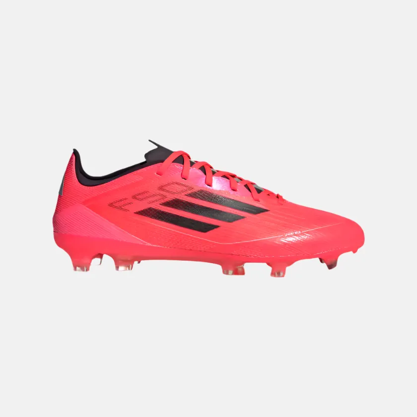 Adidas F50 Pro Firm Unisex Football Shoes -Turbo/Aurora Black/Platinum Metallic Velvet Rich Magic Mood