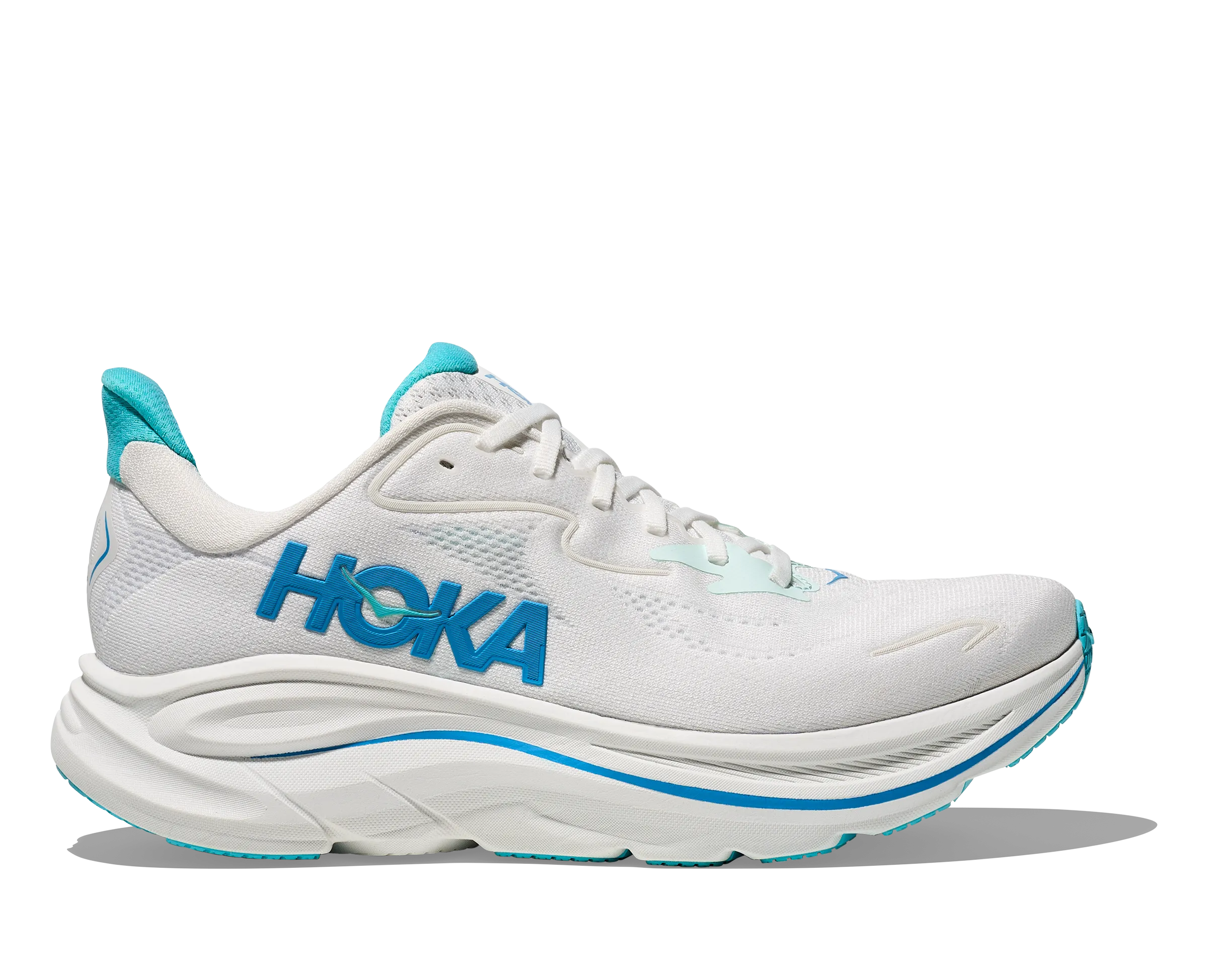 MEN'S CLIFTON 10 - D - WKY WHITE / SKYWARD BLUE Zip Up Shock-absorbent materials