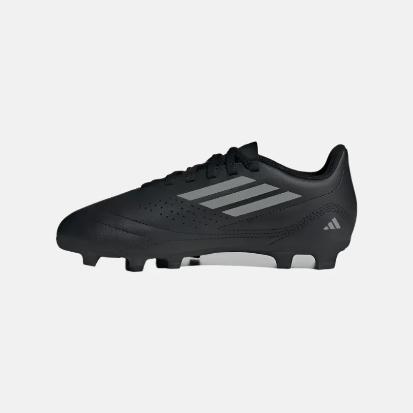 Comfort Step Adidas Deportivo III Flexible Kids Boys Football Ground Shoes -Core Black/Grey Three/Core Black