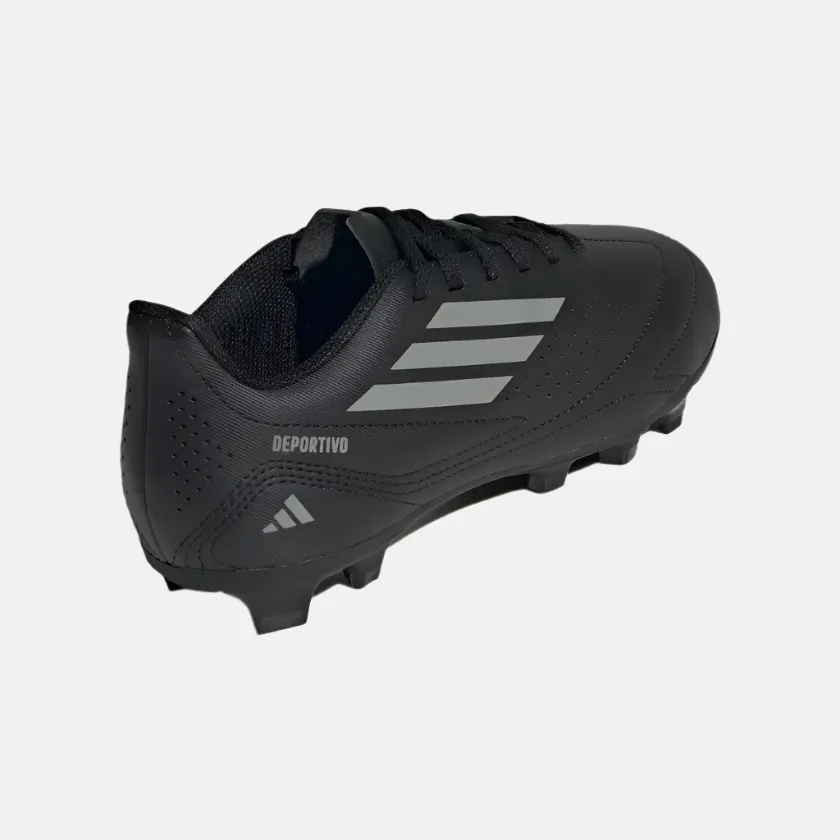 Adidas Deportivo III Flexible Kids Boys Football Ground Shoes -Core Black/Grey Three/Core Black Peace Step
