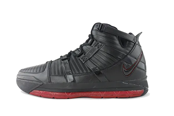 Sneakers Slip On Nike LeBron 3 "Black/Red"