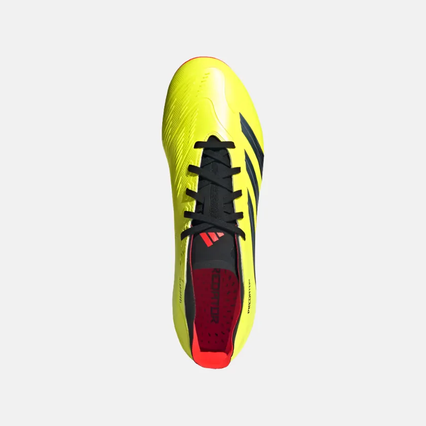Shockproof Adidas Predator League Firm Ground Football Shoes -Team Solar Yellow 2/Core Black/Solar Red