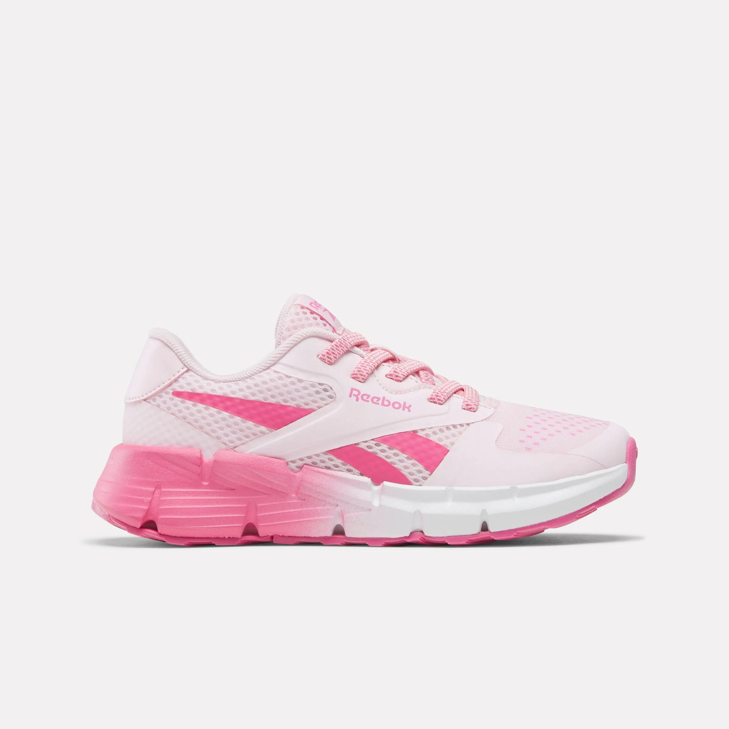 Reebok Footwear Kids Zig Dynamica 5 Elastic Lace Shoes - Pre-School FROSTEDBERRY/TRUEPINK/WHITE reinforced - toe - area - durability shoes military - training running shoes