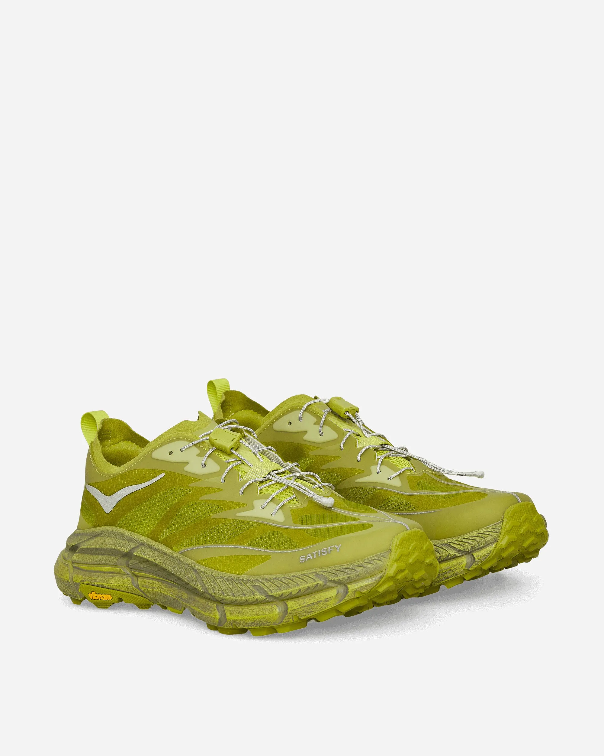Bold Design Minimalist Lacing Satisfy Mafate Speed 4 Lite Sneakers Sulfur