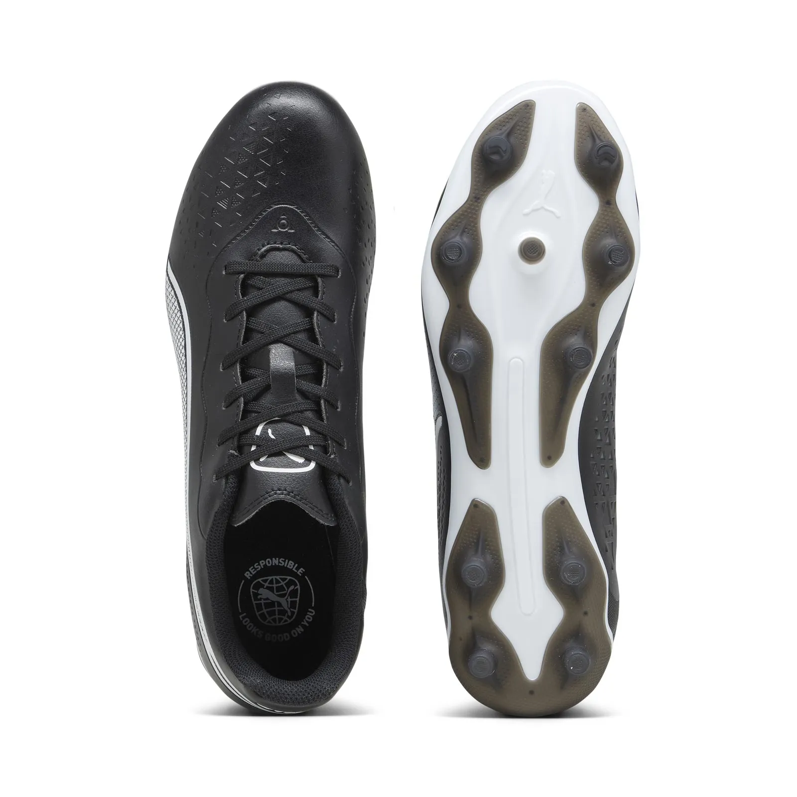 slip-resistant Puma King Match Firm-Ground Football Boots