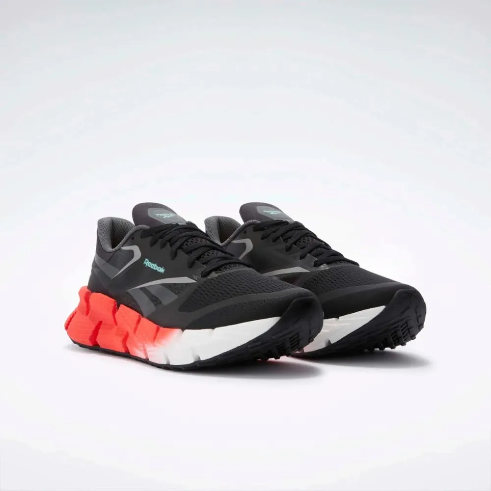 Reebok Footwear Men FloatZig 1 Shoes BLACK/GREY 5/WHITE running in a school run shoes Full Foot Protection
