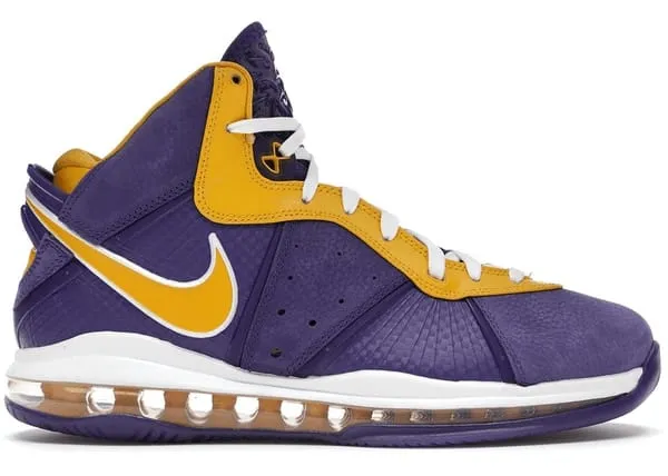 Nike LeBron 8 Lakers Traction Boost Durable Construction