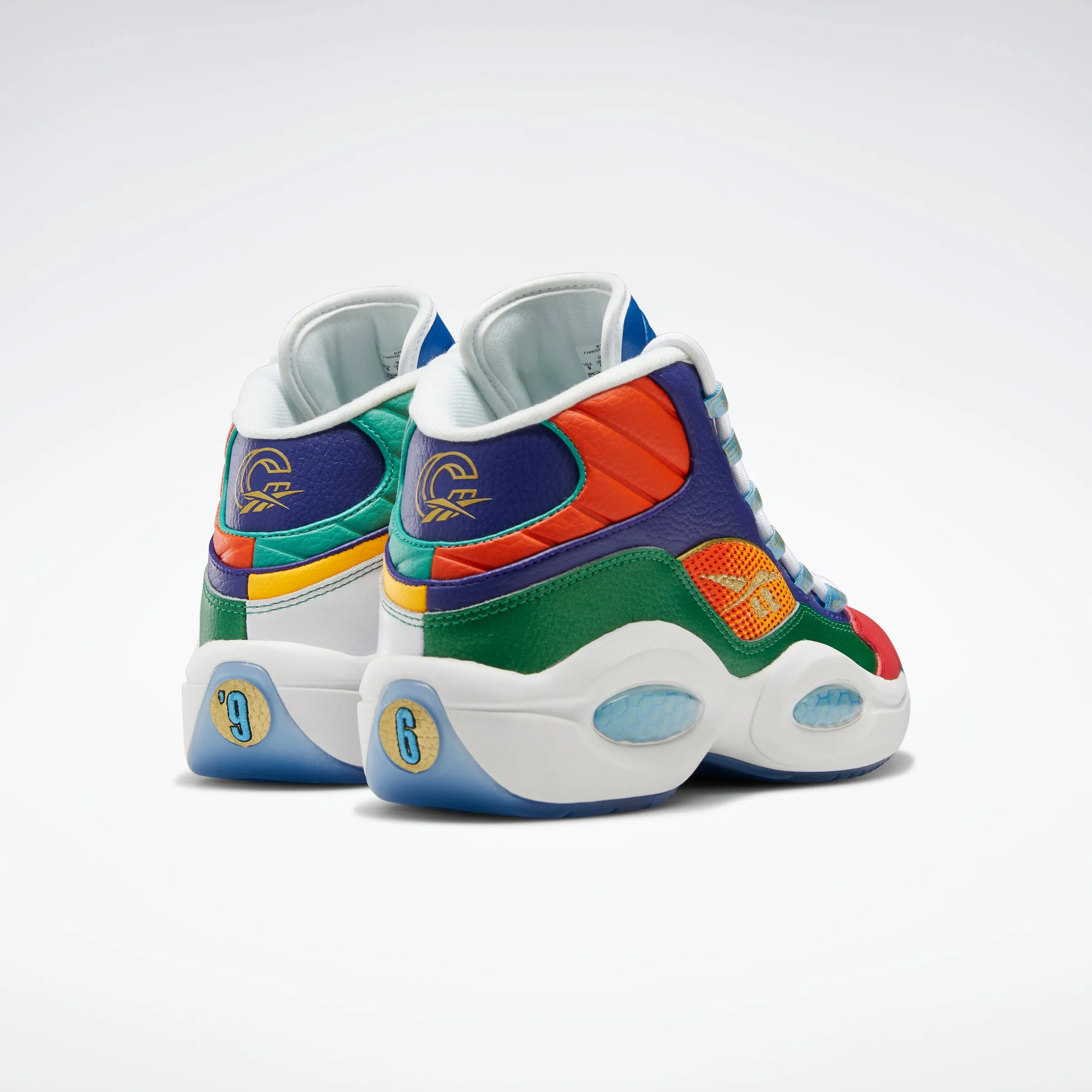 Reebok Footwear Men Concepts X Question Mid Shoes Vecred/Glegrn/Sogold Calm Mood