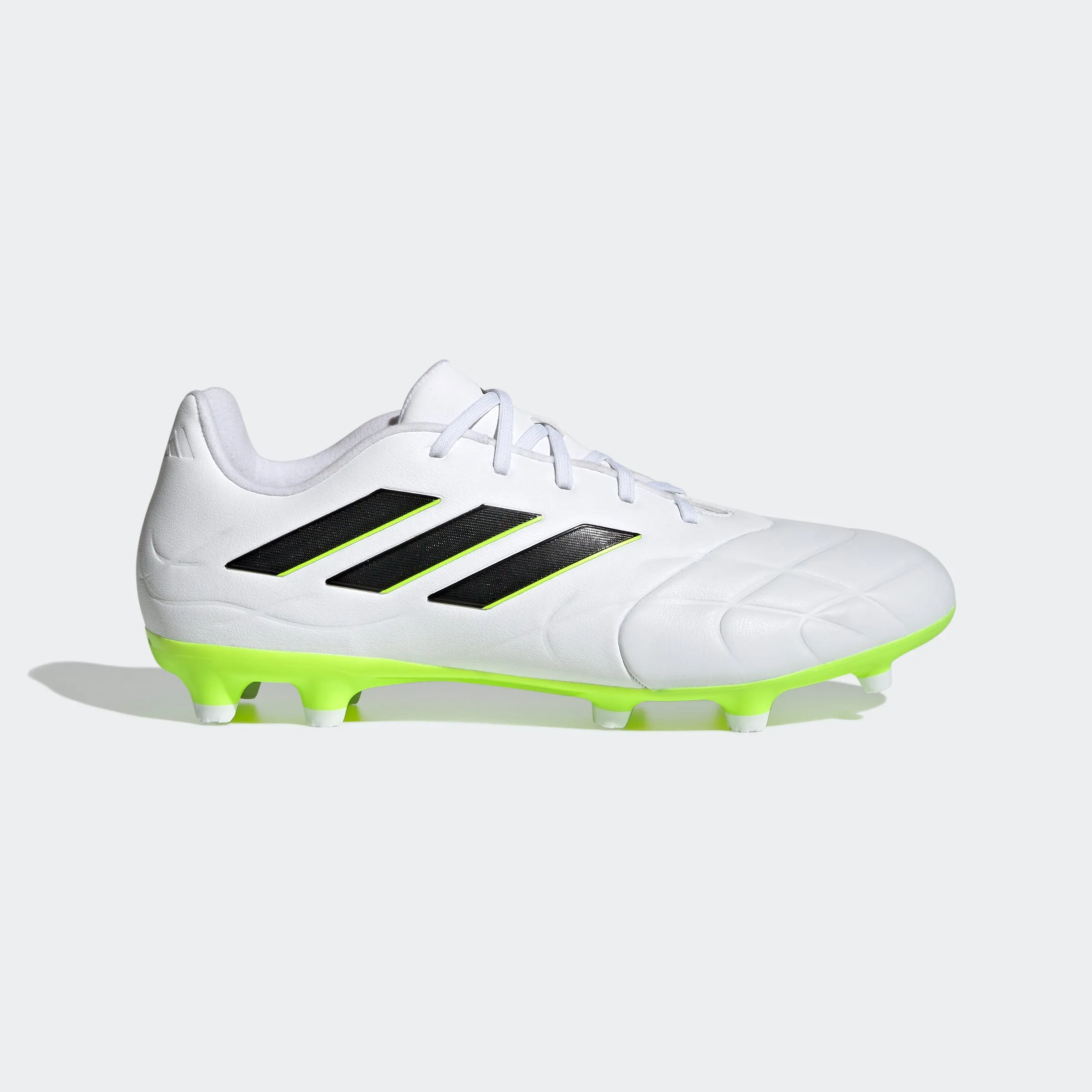 Street Ready adidas Copa Pure.3 Firm Ground Soccer Cleats | White/Black | Men's