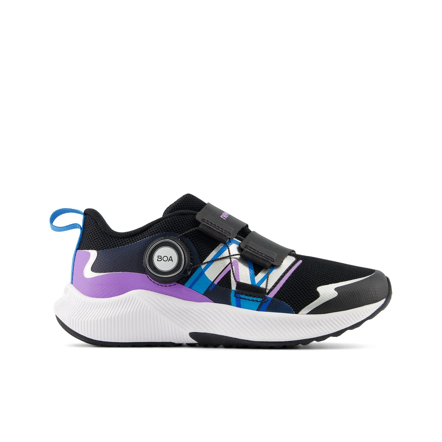 Unbeatable fit KIDS DYNASOFT REVEAL V4 PRESCHOOL - PW4 BLACK/PURPLE FADE