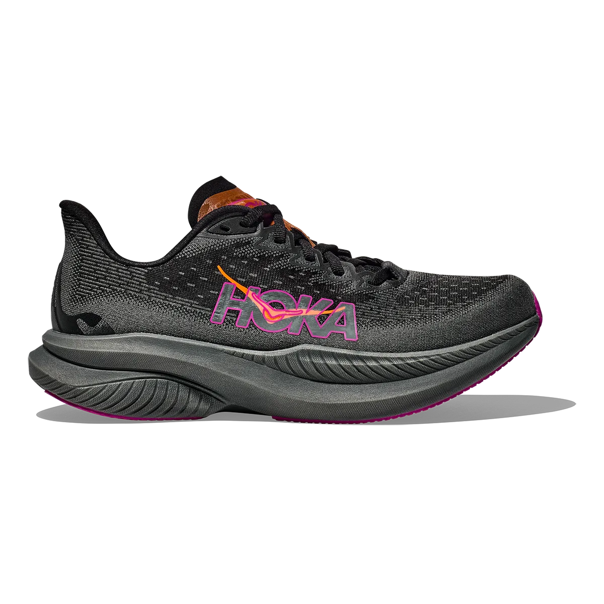 Hoka Mach 6 - Black - Fuchsia Cushion Comfort