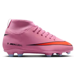 Jr. Mercurial Superfly 10 Club Multi Ground High Top Junior's Football Boots Love Glow