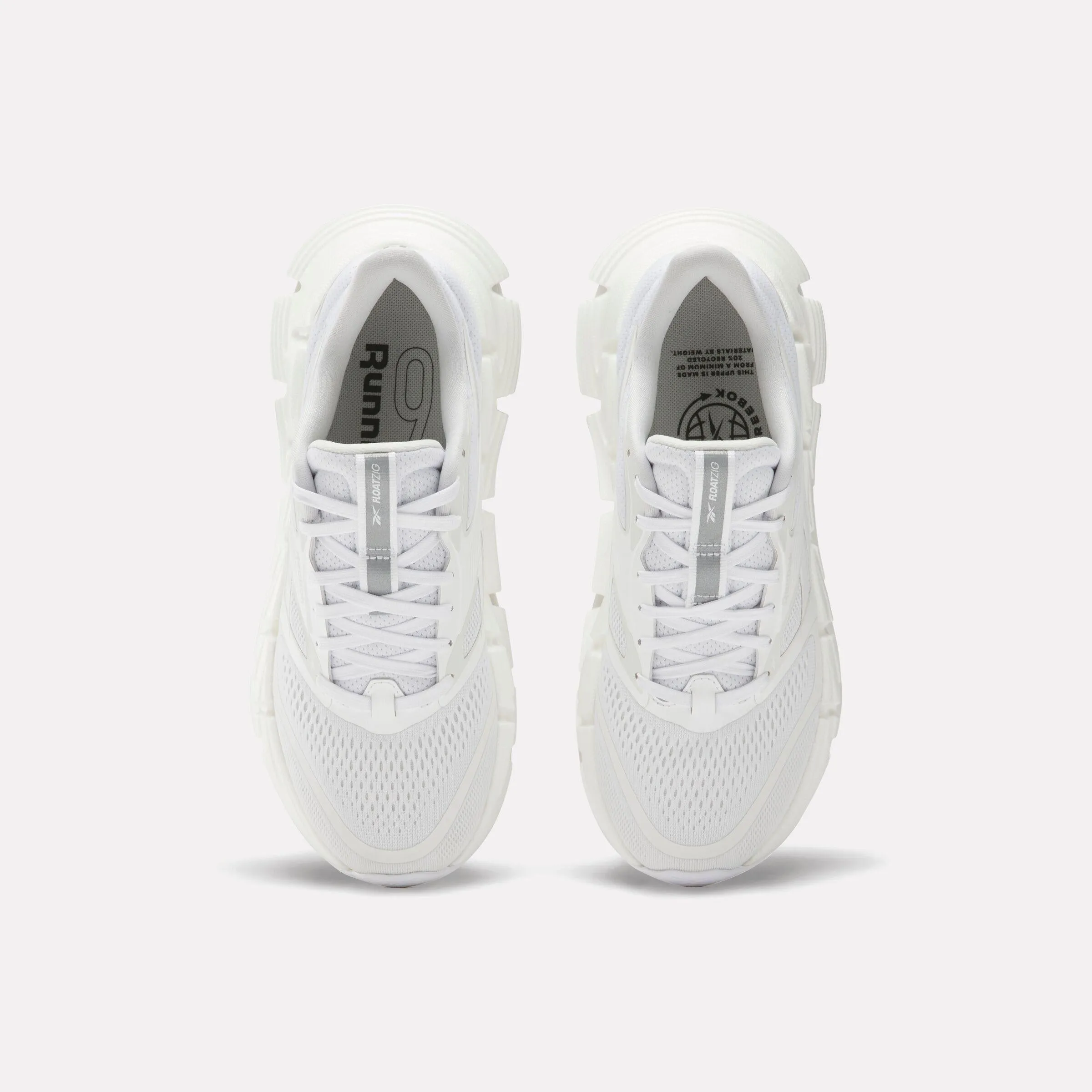 Reebok Footwear Women FloatZig 2 Running Shoes WHITE/BARELY GREY/WHITE weekend - running essential shoes