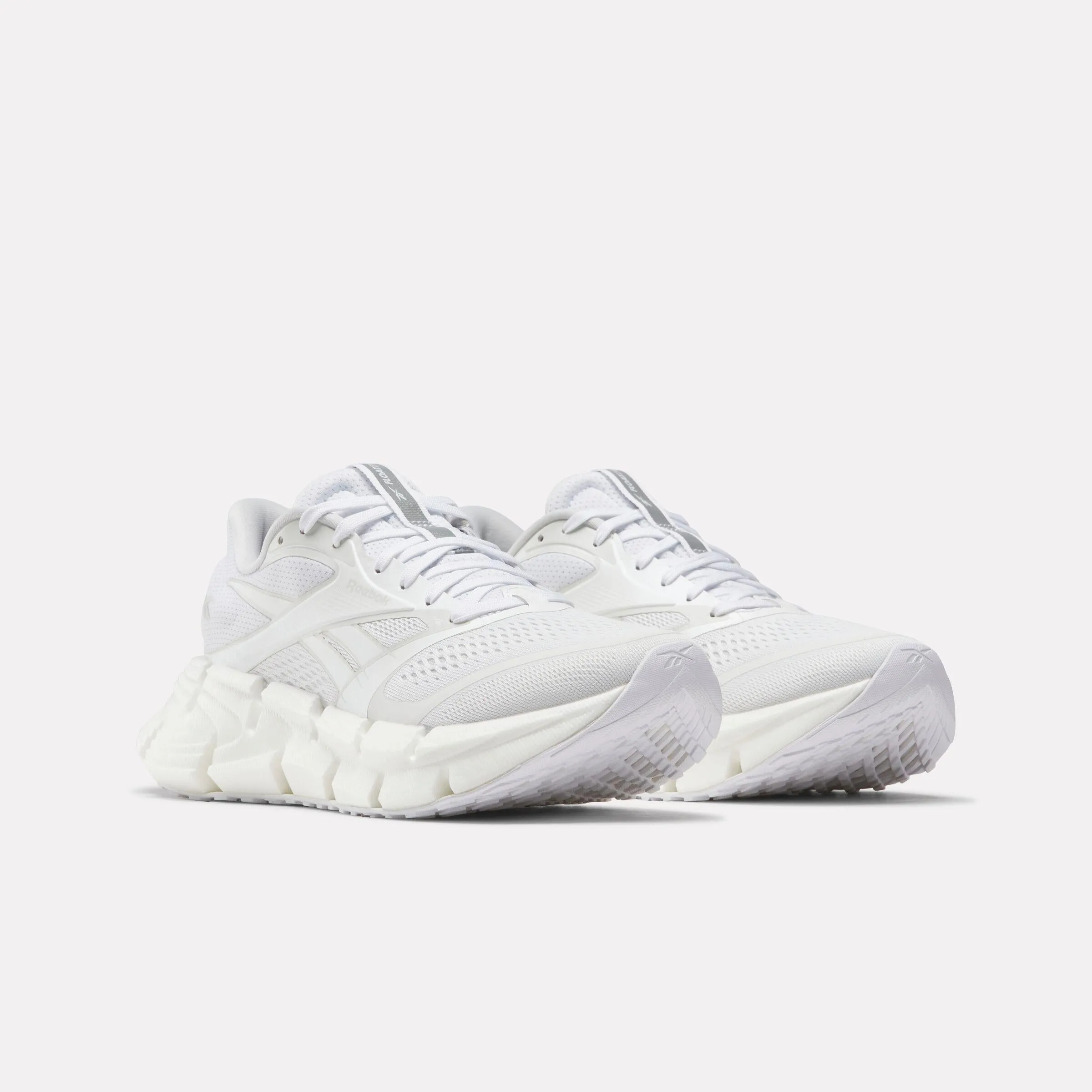running in a butte area shoes Soft Footbed Reebok Footwear Women FloatZig 2 Running Shoes WHITE/BARELY GREY/WHITE