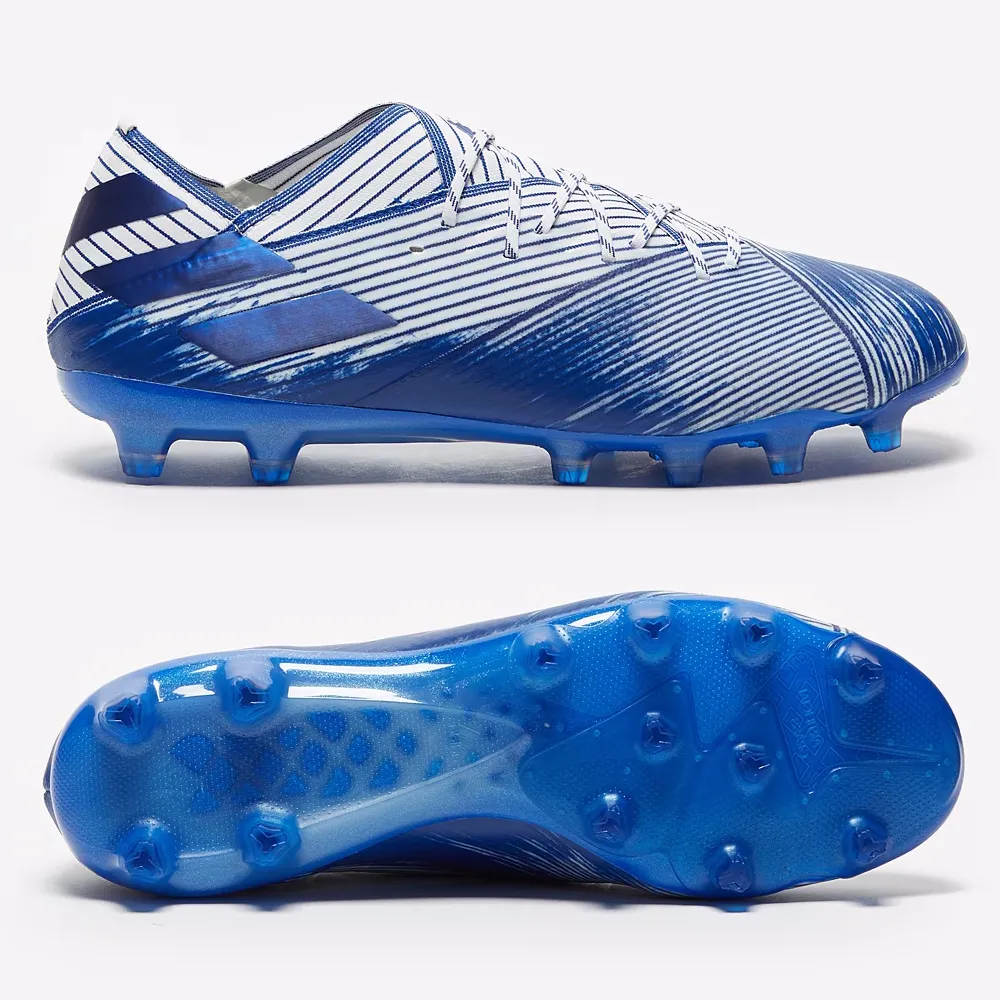adidas Nemeziz 19.1 AG Mens - White Royal Blue Match Practice Daily Motion