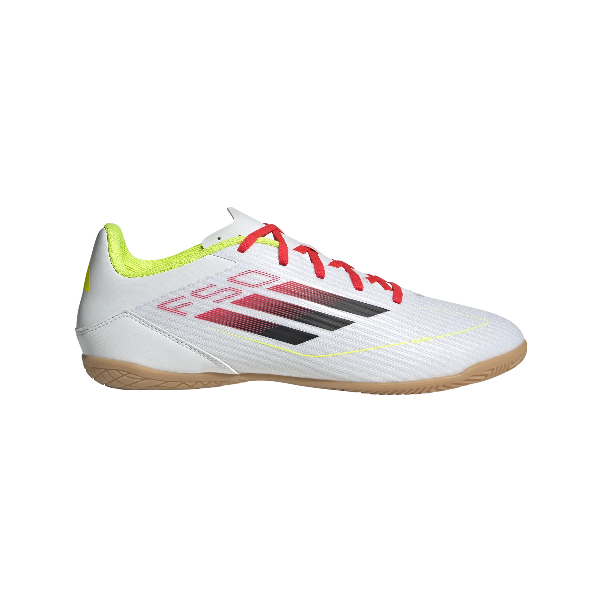 Impact Grip Pro Setup adidas F50 CLUB Indoor Soccer Shoes | Cloud White-Core Black-Solar Yellow | Men's