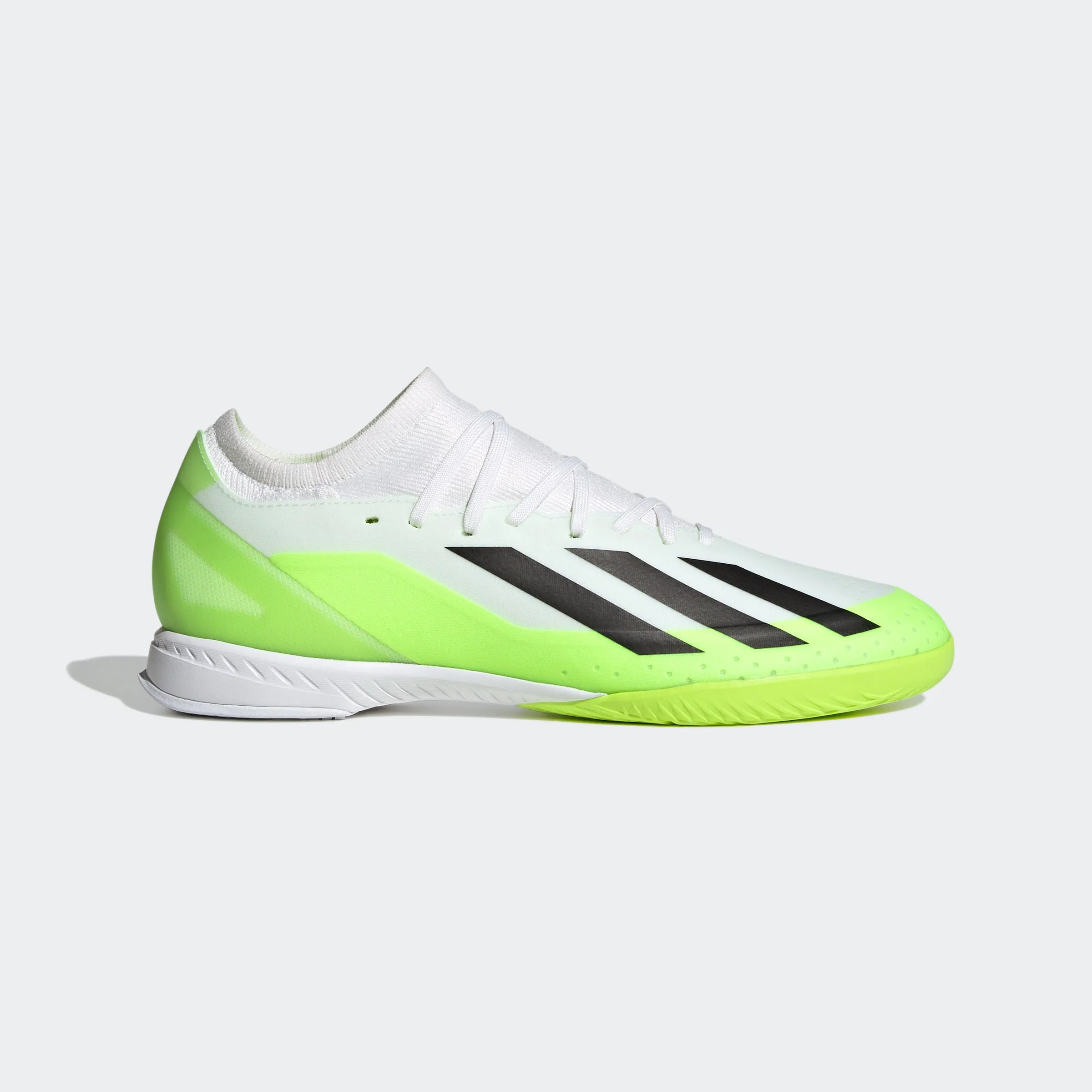 Pro Flex adidas X Crazyfast.3 Indoor Soccer Shoes | White/Black | Men's