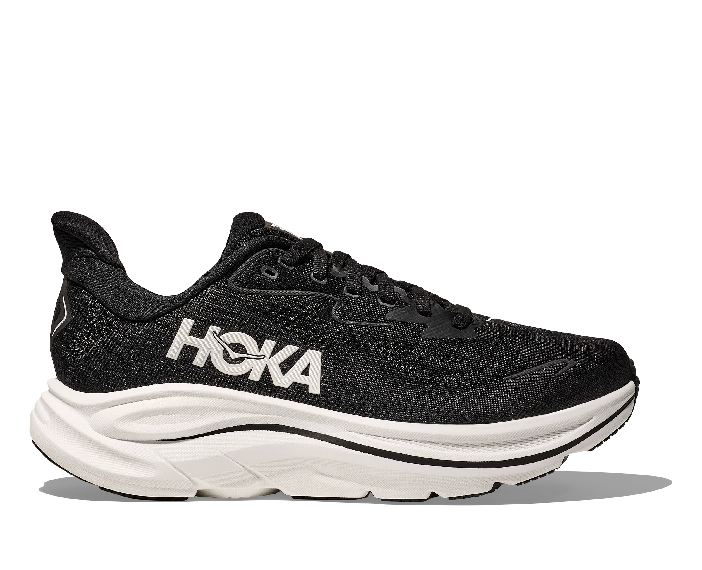 Track Fit Odor Resistant Insole WOMEN'S CLIFTON 10 - WIDE D - BWHT BLACK / WHITE