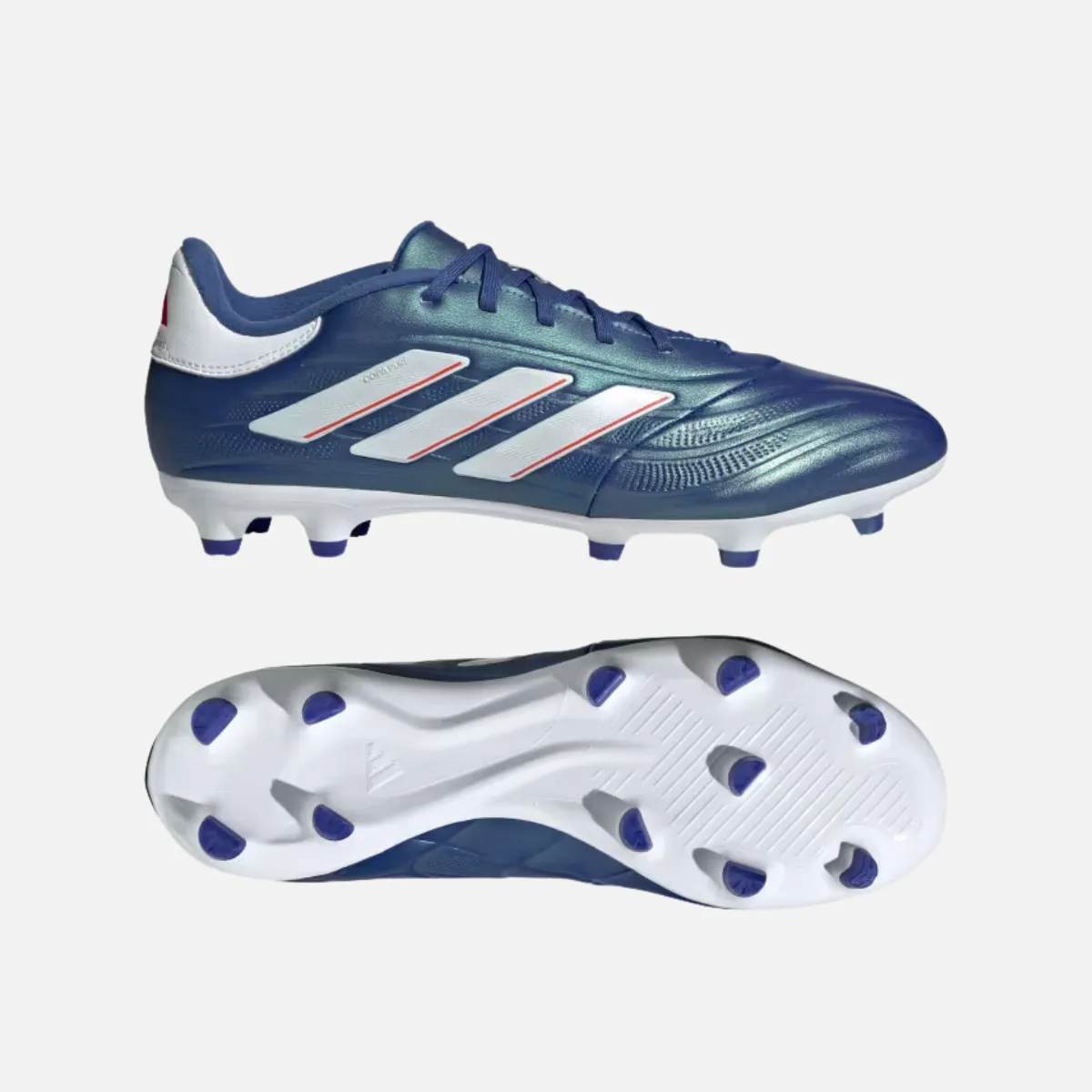Adidas Copa Pure 2.3 Firm Ground Football Studs -Lucid Blue/Cloud White/Solar Red Smooth ride Planet Mood