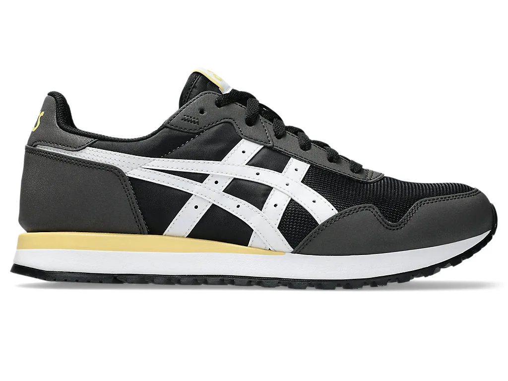 Comfortable Insole Asics Men'S Tiger Runner Ii Black/White Running Shoes