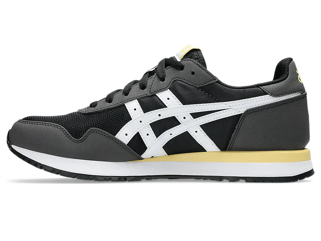 Shiny Tone Asics Men'S Tiger Runner Ii Black/White Running Shoes