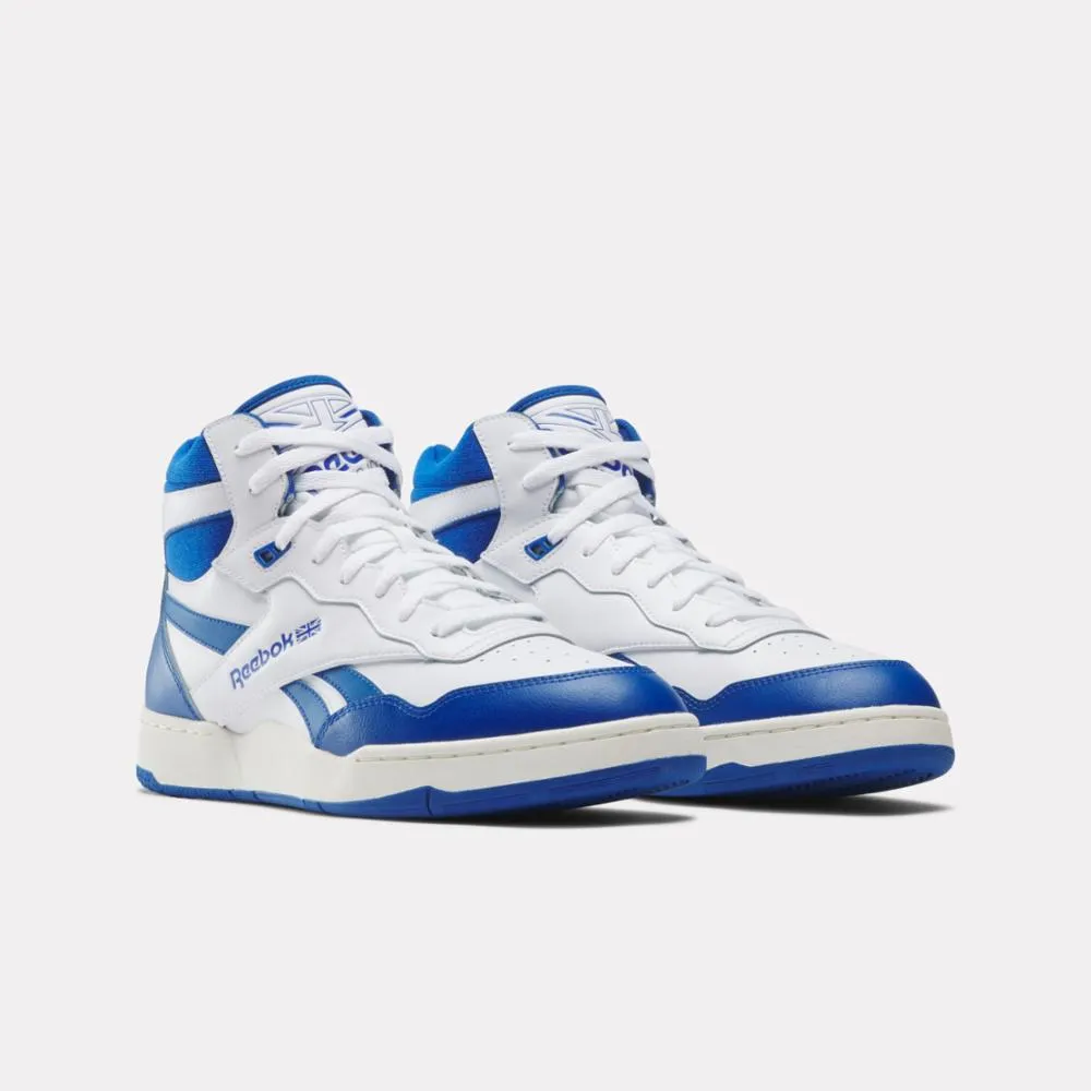 Wide toe box Reebok Footwear Men BB 4000 II Mid Basketball Shoes VECBLU/FTWWHT/CHALK