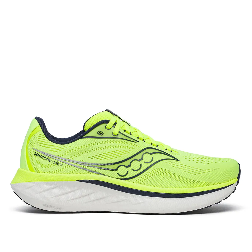 Comfort Lining Saucony Men's Ride 18 Running Shoes