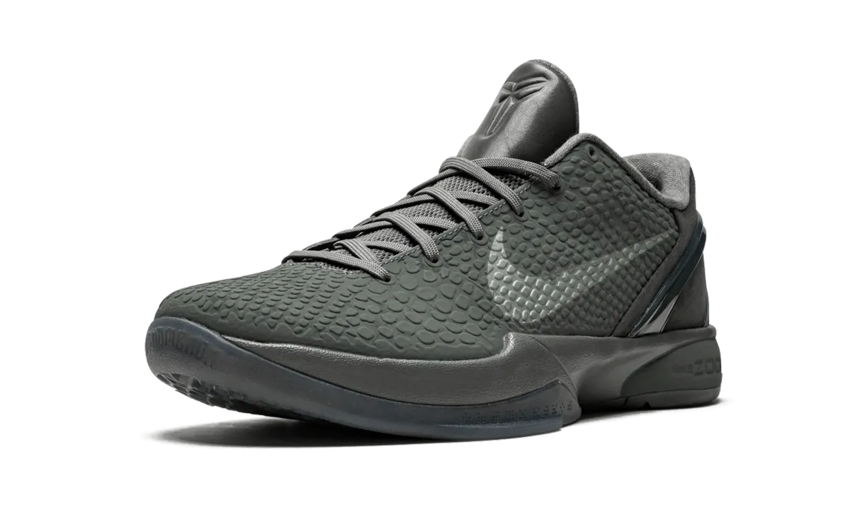 Zoom Kobe 6 FTB "Fade To Black" Reinforced Lace Loops Anti Slip Tread