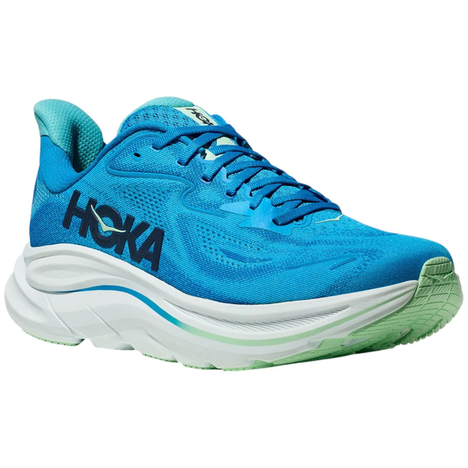 Hoka Clifton 10 Mens Wide Running Shoes Neutral Stride Design Hyperelastic Frame