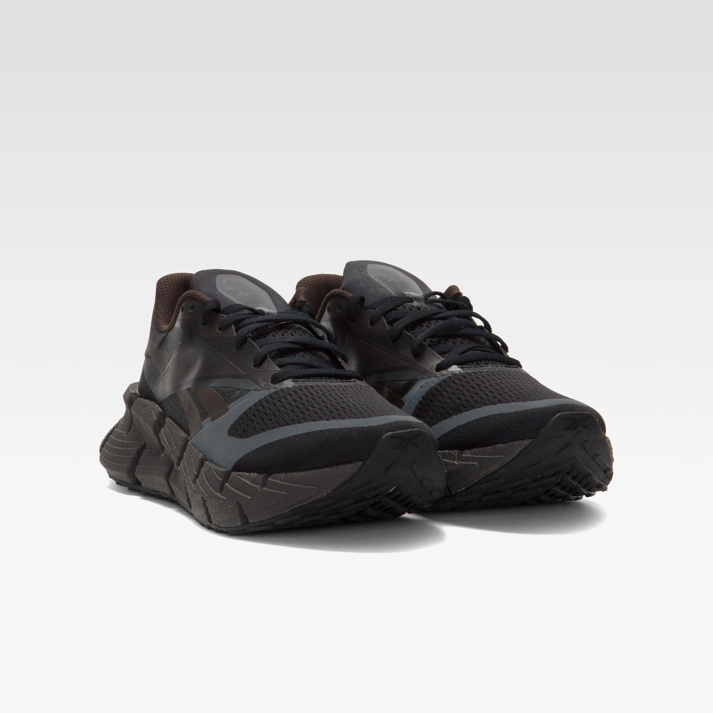 running in a tied - arch bridge area shoes trail running footwear Reebok Footwear Men FloatZig 1 Shoes BLACK/DARK MATTER/GREY 6