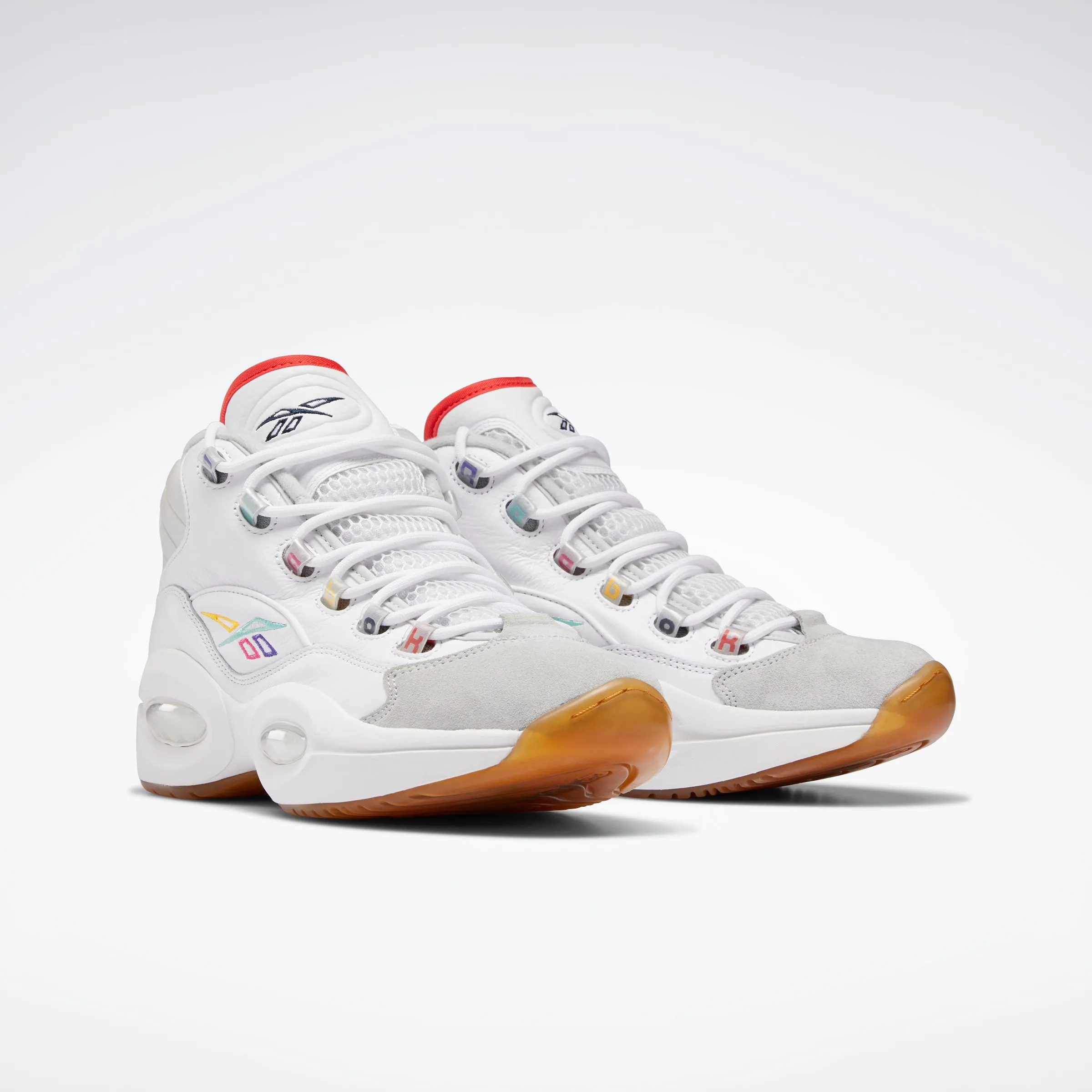 Reebok Footwear Men Question Mid Shoes Ftwwht/Vecnav/Pugry2 Classic Chic