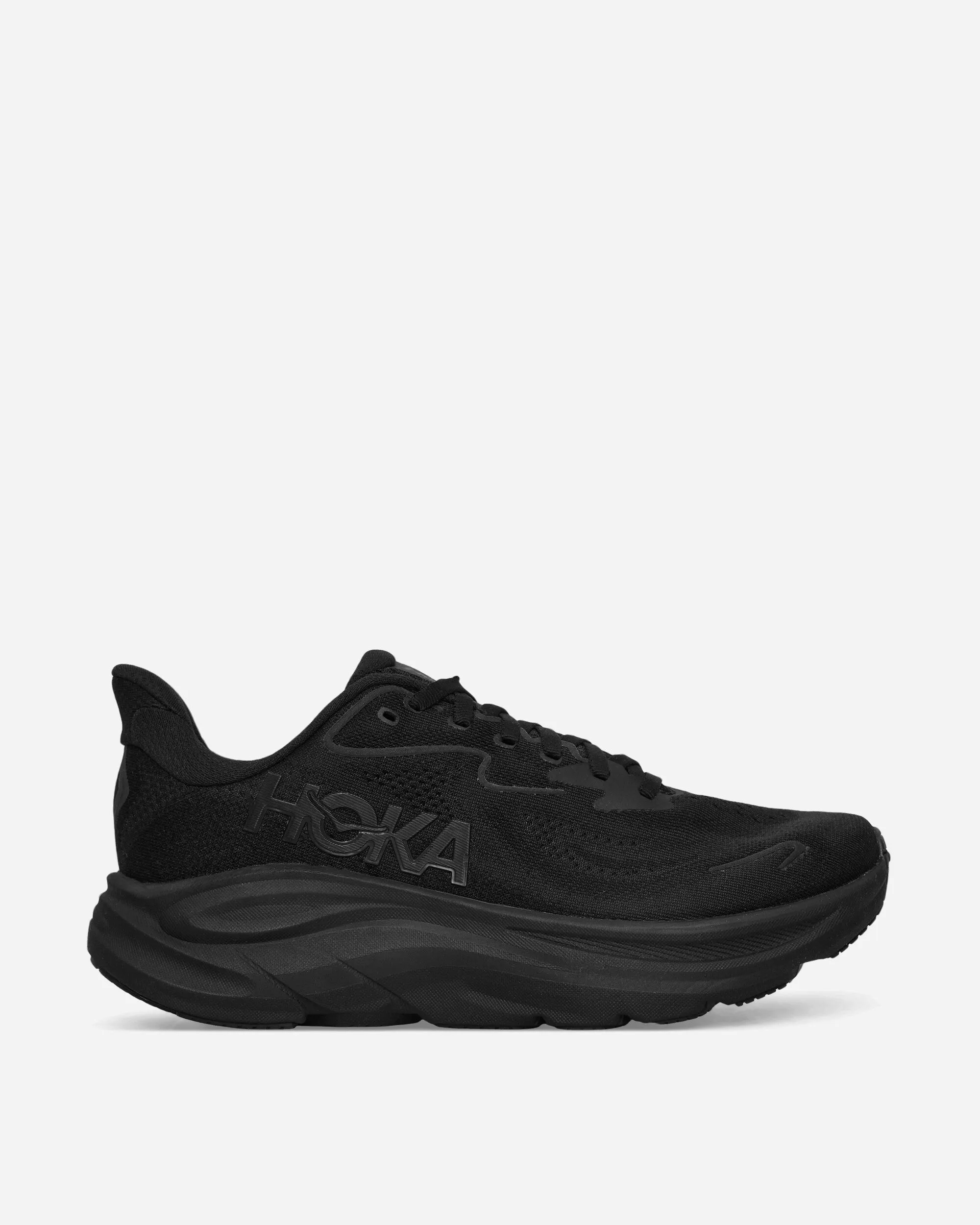 Men's Clifton 10 Sneakers Black RubberSole perforated upper