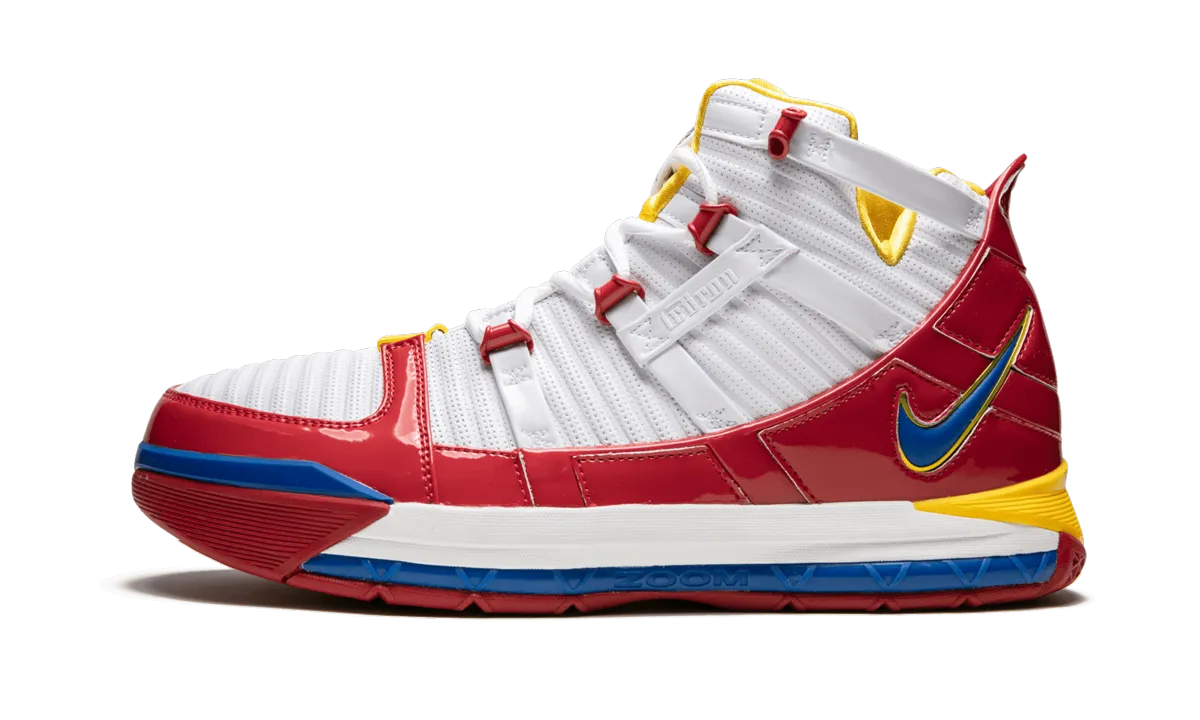 Zoom Lebron 3 QS "Superman" Double Density Foam Airflow Channel System