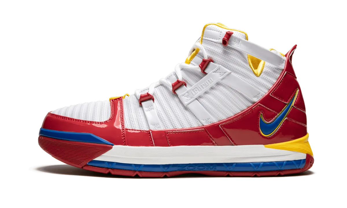 Zoom Lebron 3 QS "Superman" Double Density Foam Airflow Channel System