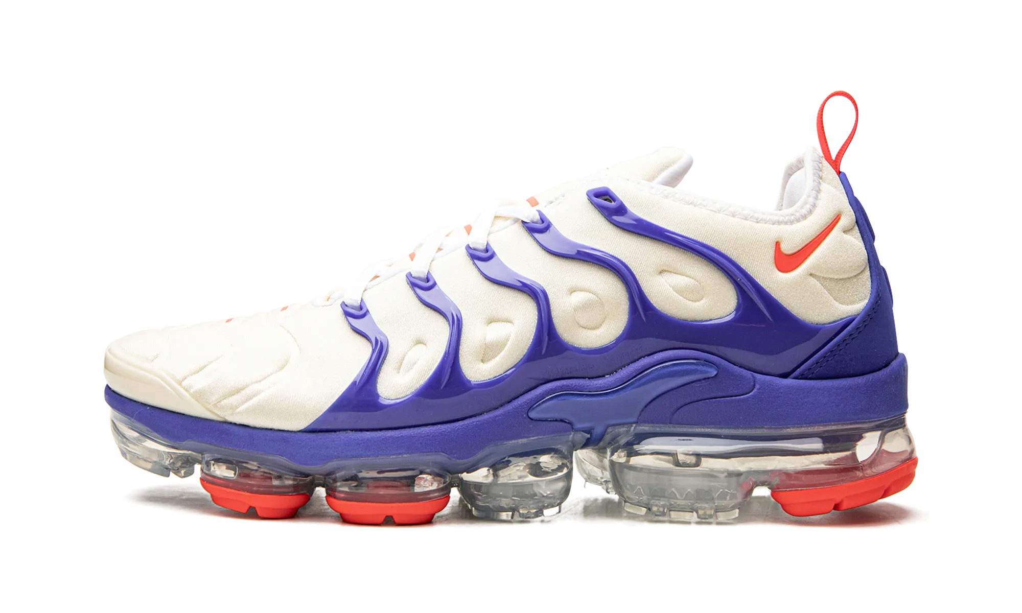 Air Vapormax Plus "Coconut Milk / Hyper Royal" urban running shoe utilization