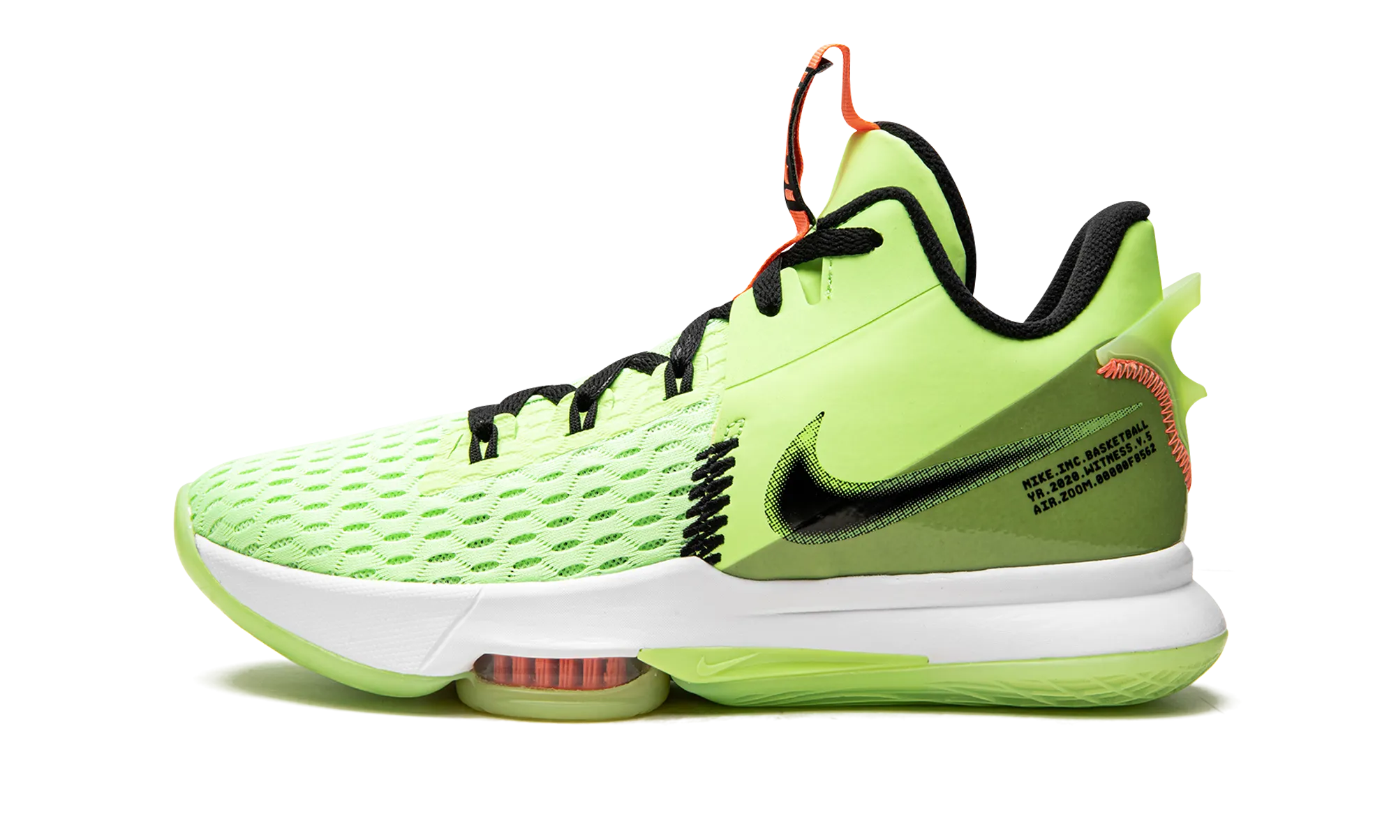 LeBron Witness V "Lime Glow" Sneaker Display