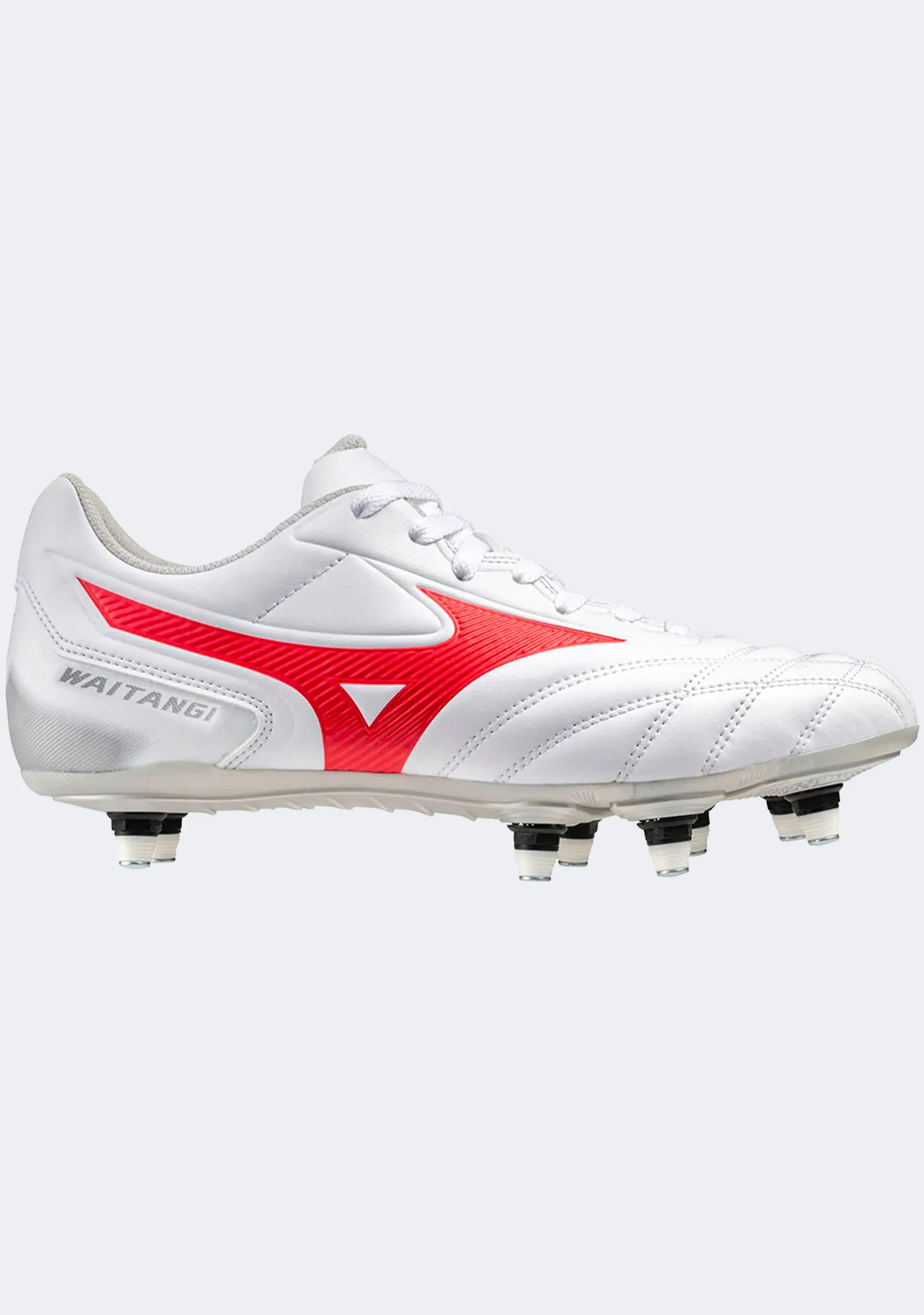 Action Fast Mizuno Men's Waitangi II CL Boots White-Radiant Red