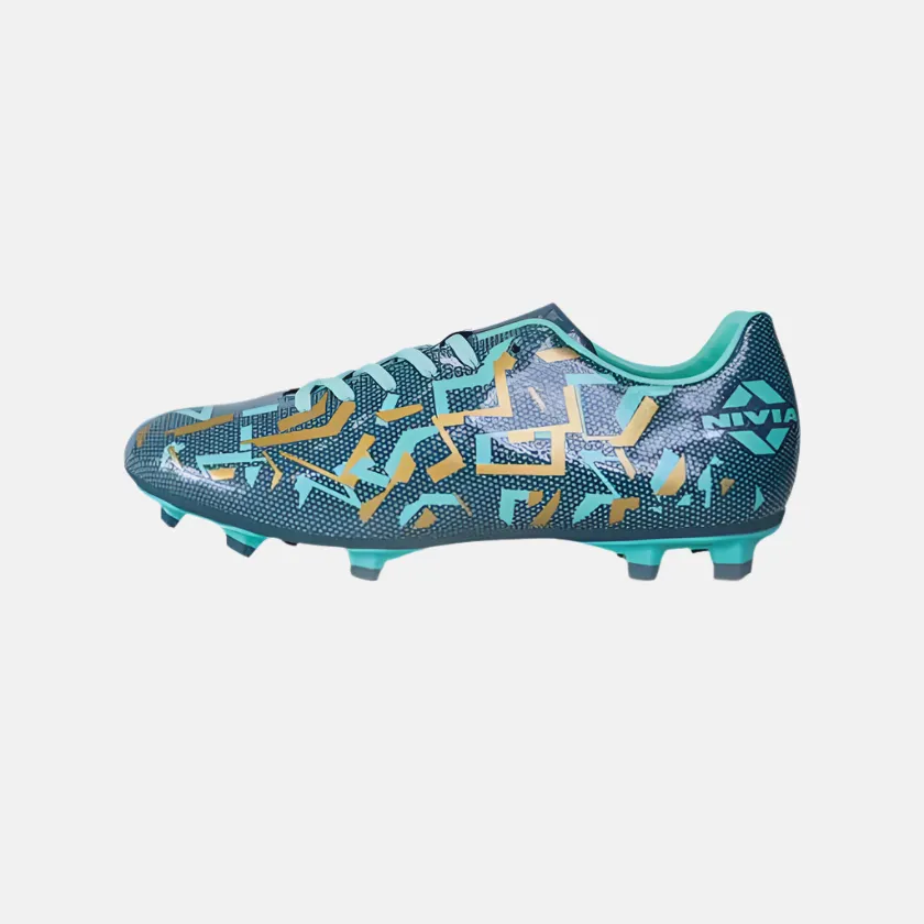 Nivia Encounter 10.0 Kids Unisex Football Shoes -Hunter Green Photo Glam
