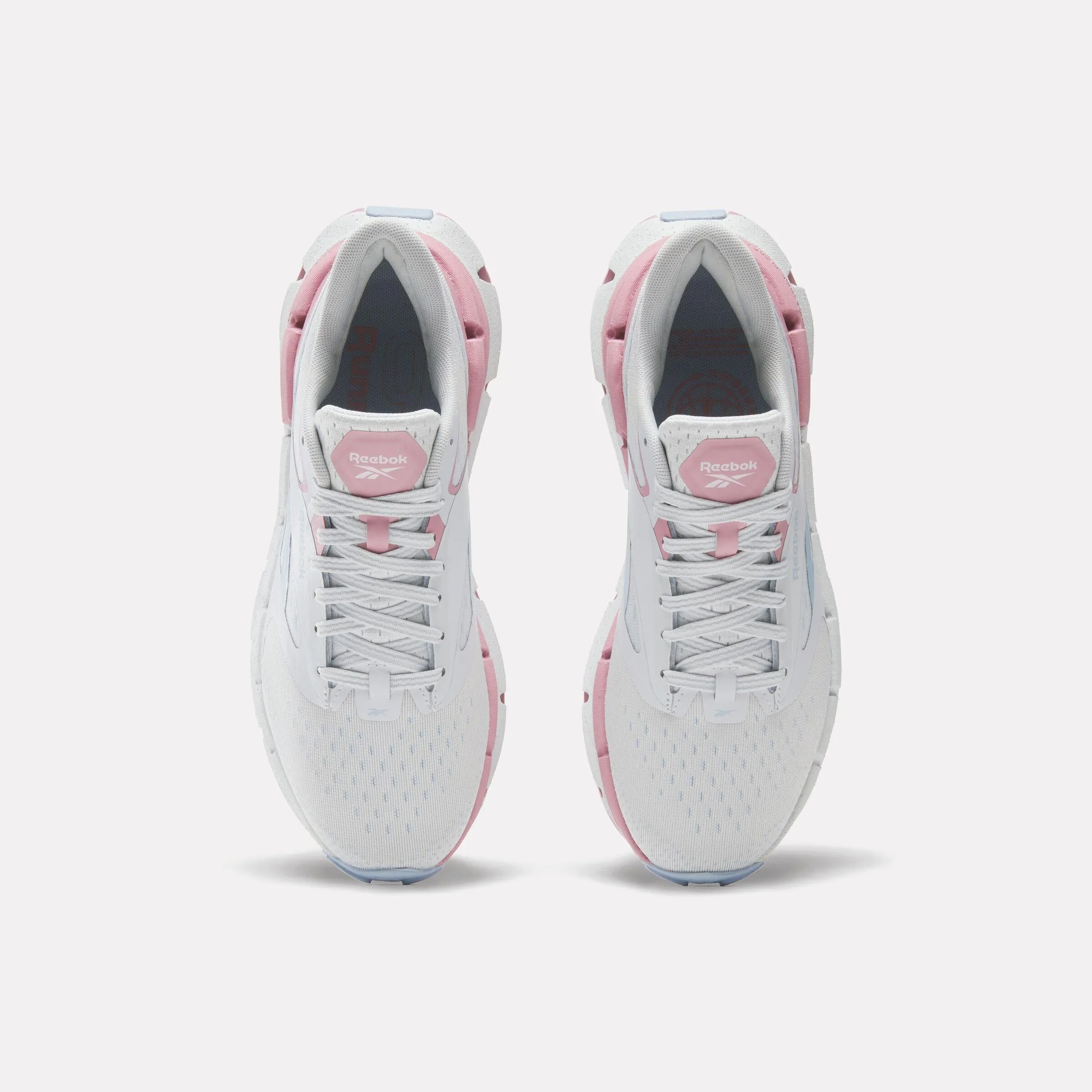 running shoes for professional male runners group running wear Reebok Footwear Women FloatZig Symmetros Shoes MOON/DUSTY ROSE/Y2K BLUE