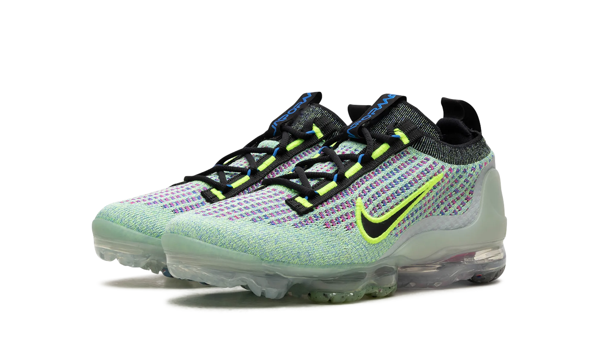 Air VaporMax 2021 Flyknit Next Nature GS "VOLT PHOTO BLUE" Long Distance Running summer running footwear