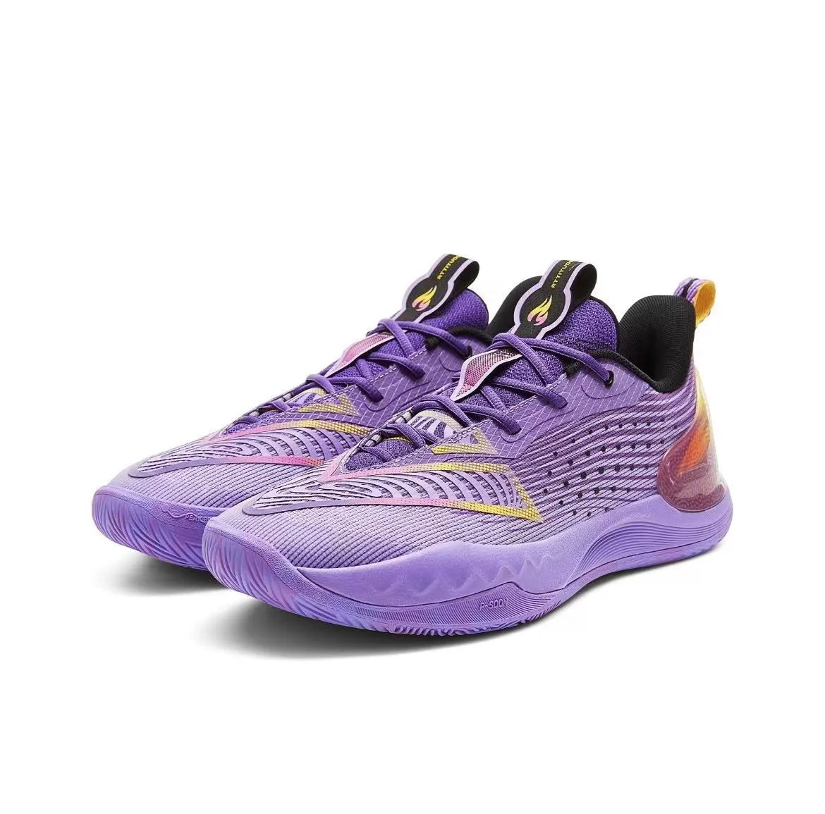Peak Taichi Surging Big Triangle 4.0 - Purple Stylish Stripes Tailored Comfort