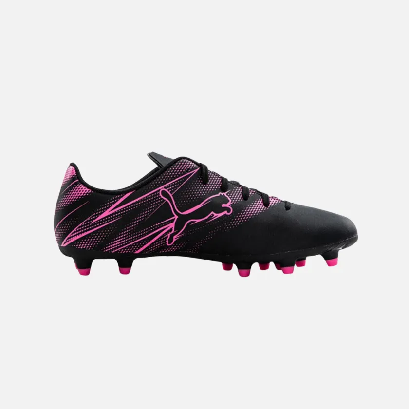 material zipper Puma Attacanto FG/AG Cleats Men's Football Shoes -Black/Poison Pink