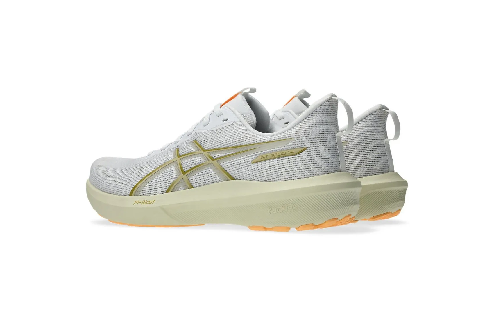 Festival Vibe Asics Men'S Gt 1000 14 White/Lemon Running Shoes