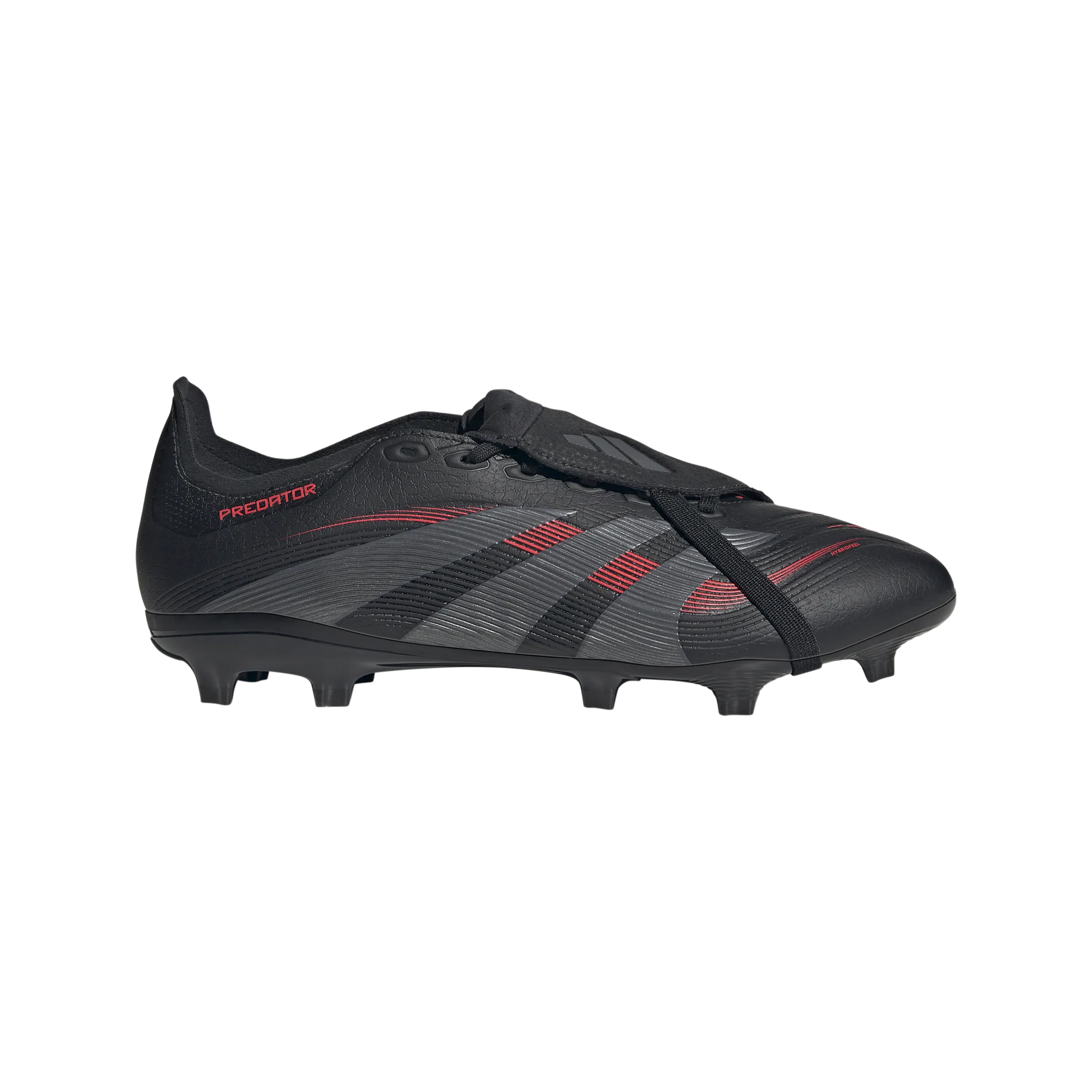 Fast Change adidas PREDATOR LEAGUE FOLD-OVER TONGUE Firm/Multi-Ground Soccer Cleats | Core Black-Grey Four | Men's